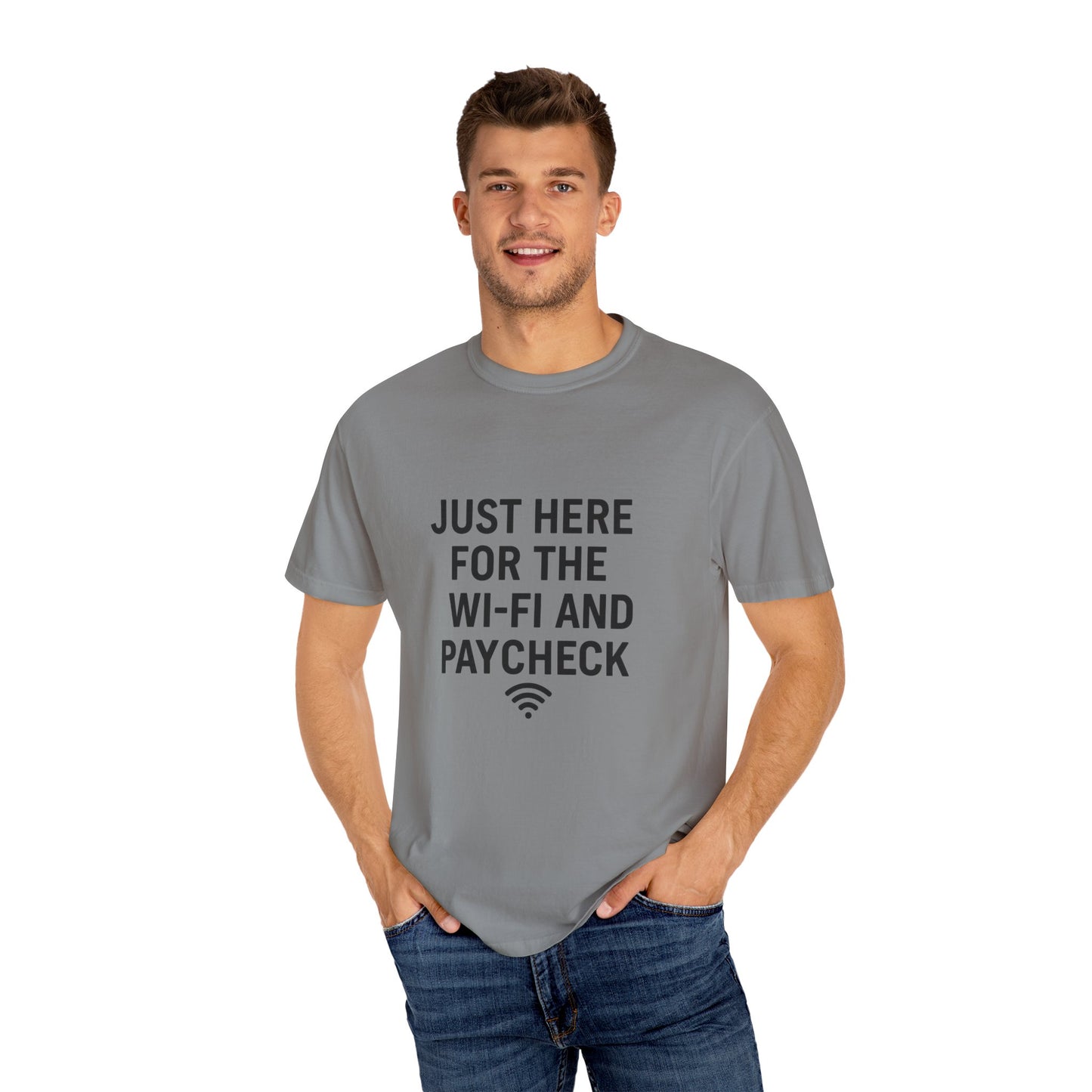 Just Here for the Wi-Fi and Paycheck