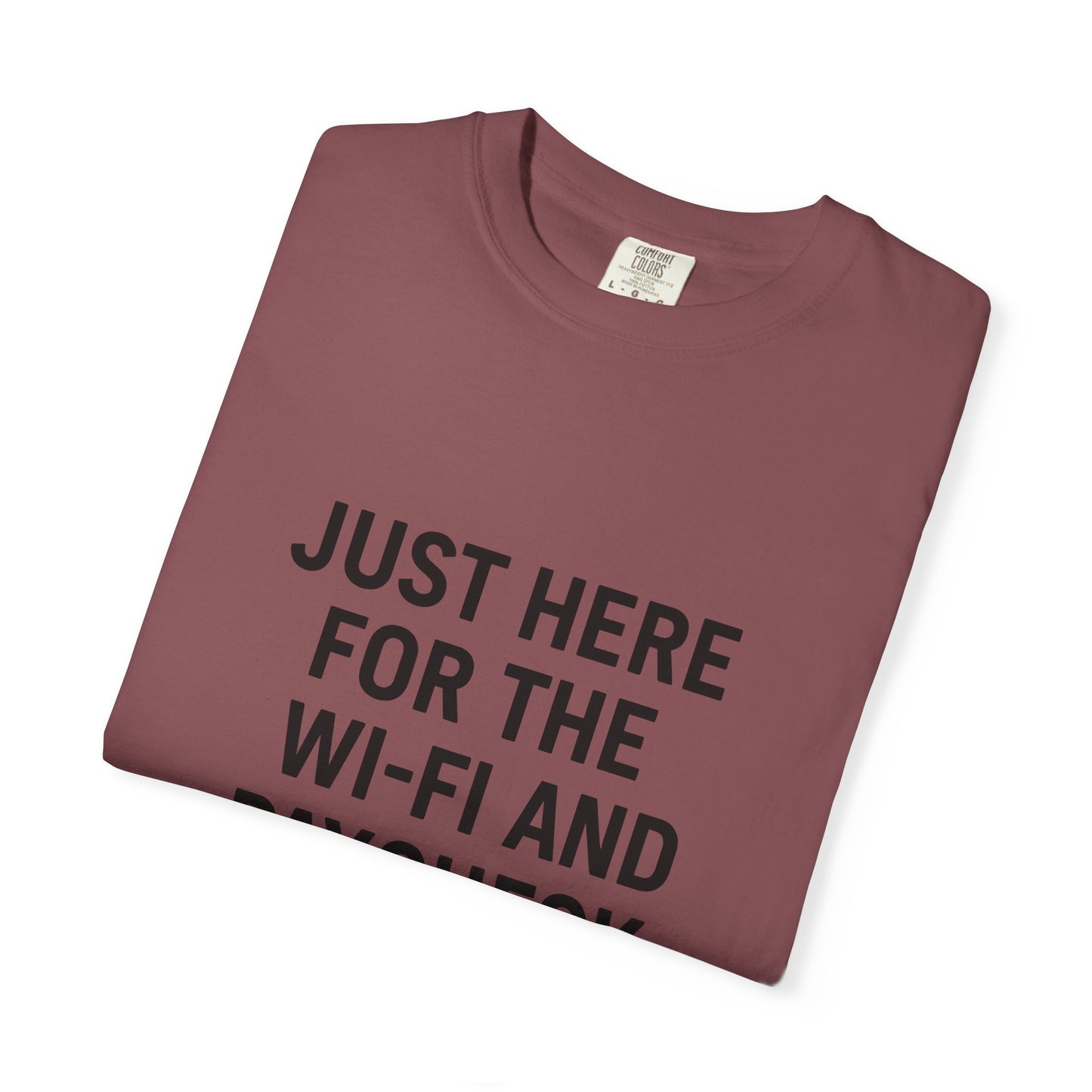 Just Here for the Wi-Fi and Paycheck